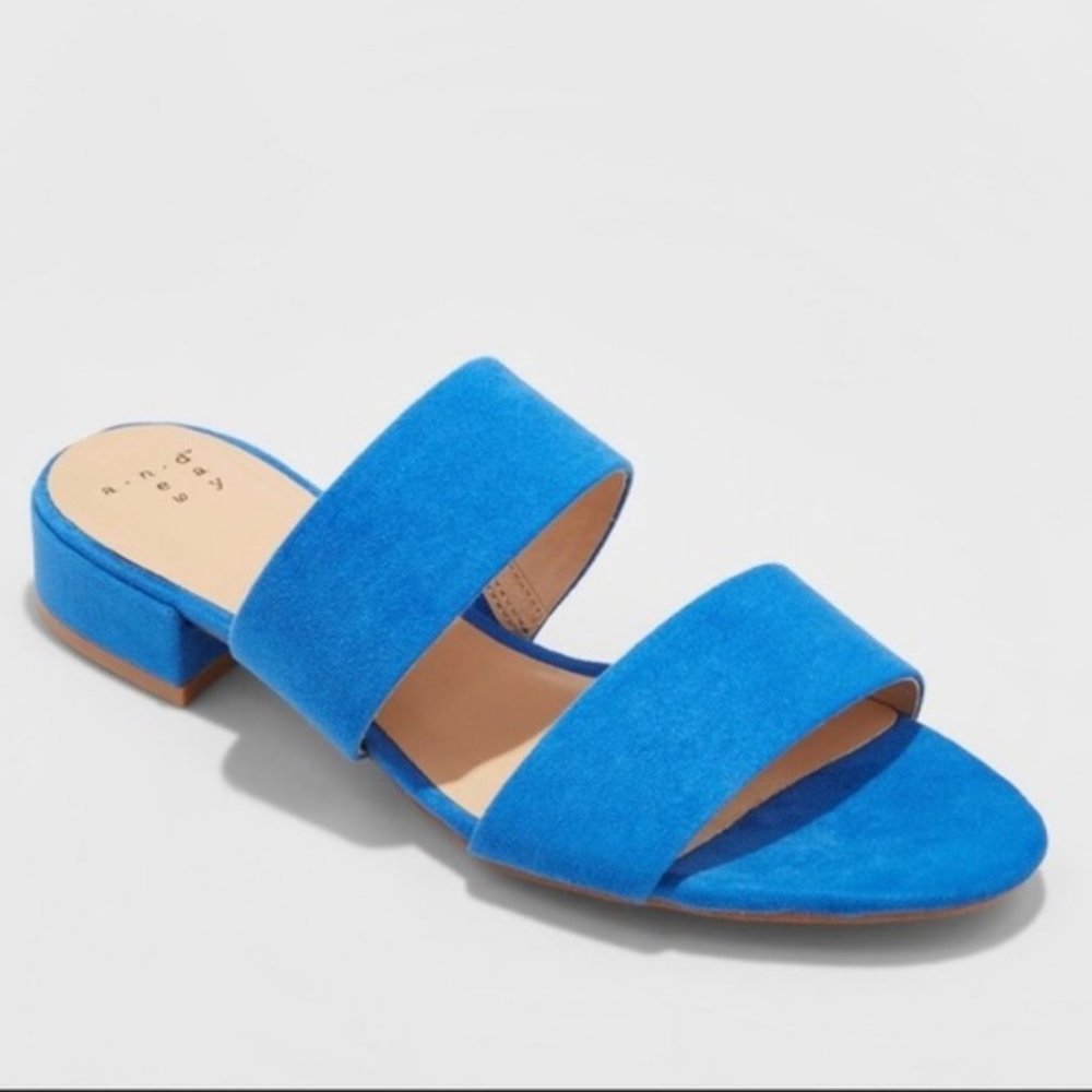 A New Day Kyrielle Blue slide Sandal